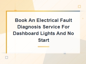 Book Electrical Fault Diagnosis for Dashboard Lights and No Start